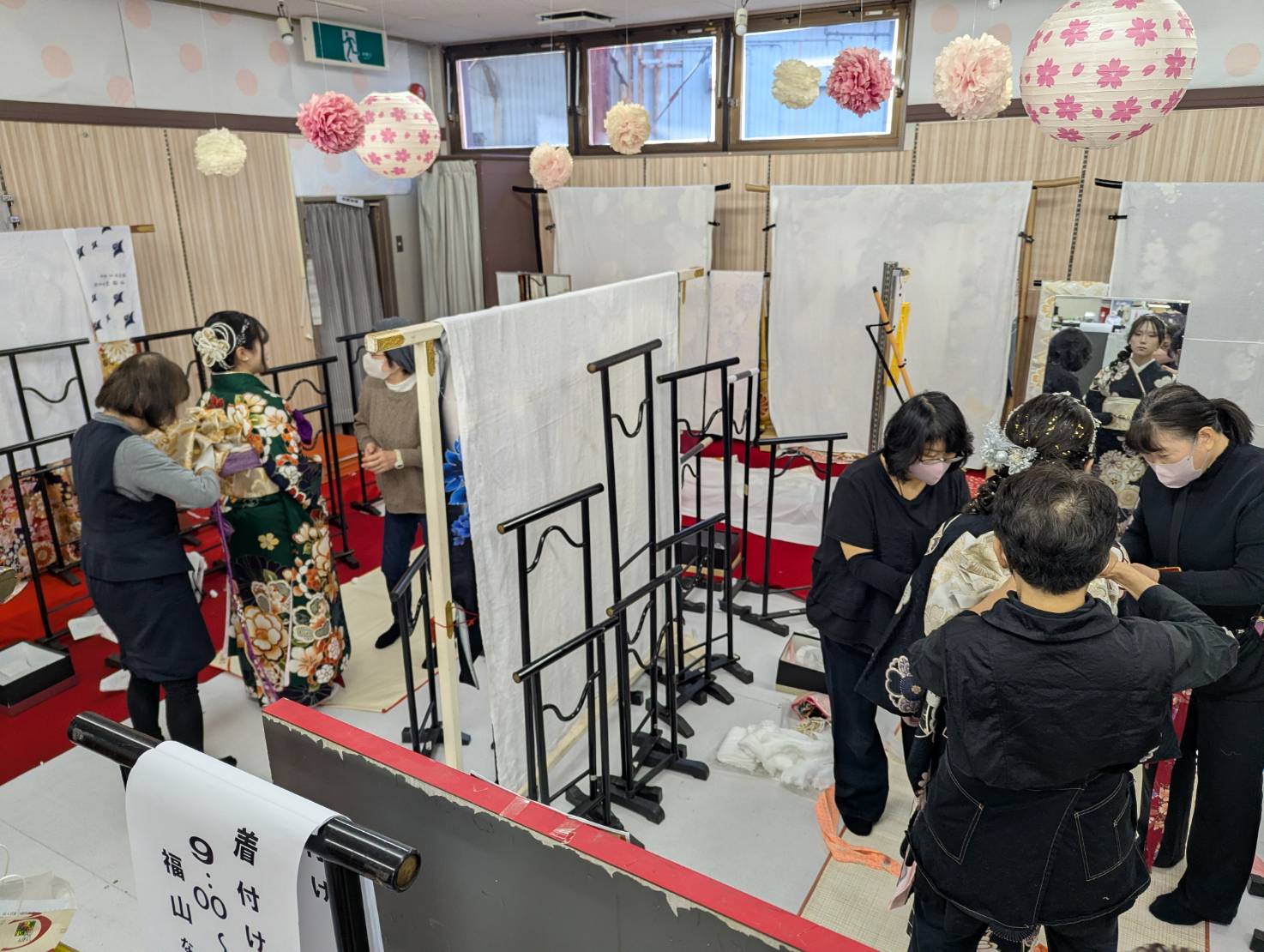 成人式当日の着付け・ヘアーは全部できますか？時間は？当日スケジュールは？＠三重県尾鷲市「振袖のミヤイ婦人服ご服店」